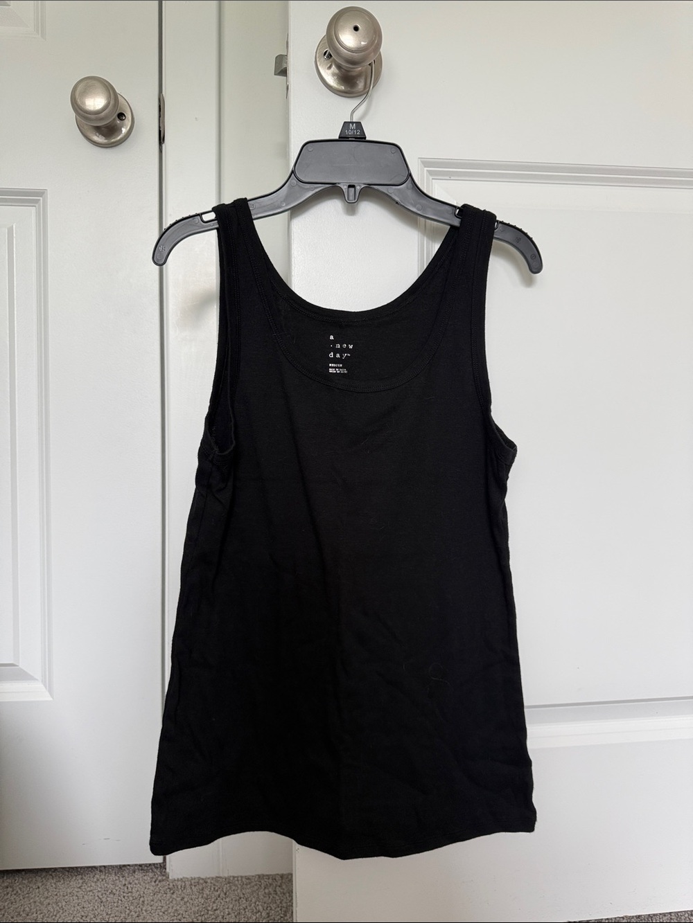 a new day Black Tank with Scoop Neck